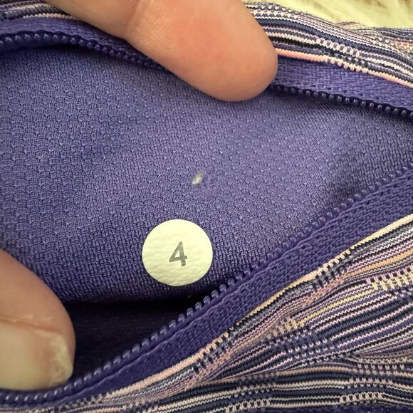 Lululemon Cropped Leggings Women’s Run Inspire Crop II Luxtreme Space Dye Size 4 - Picture 8 of 12